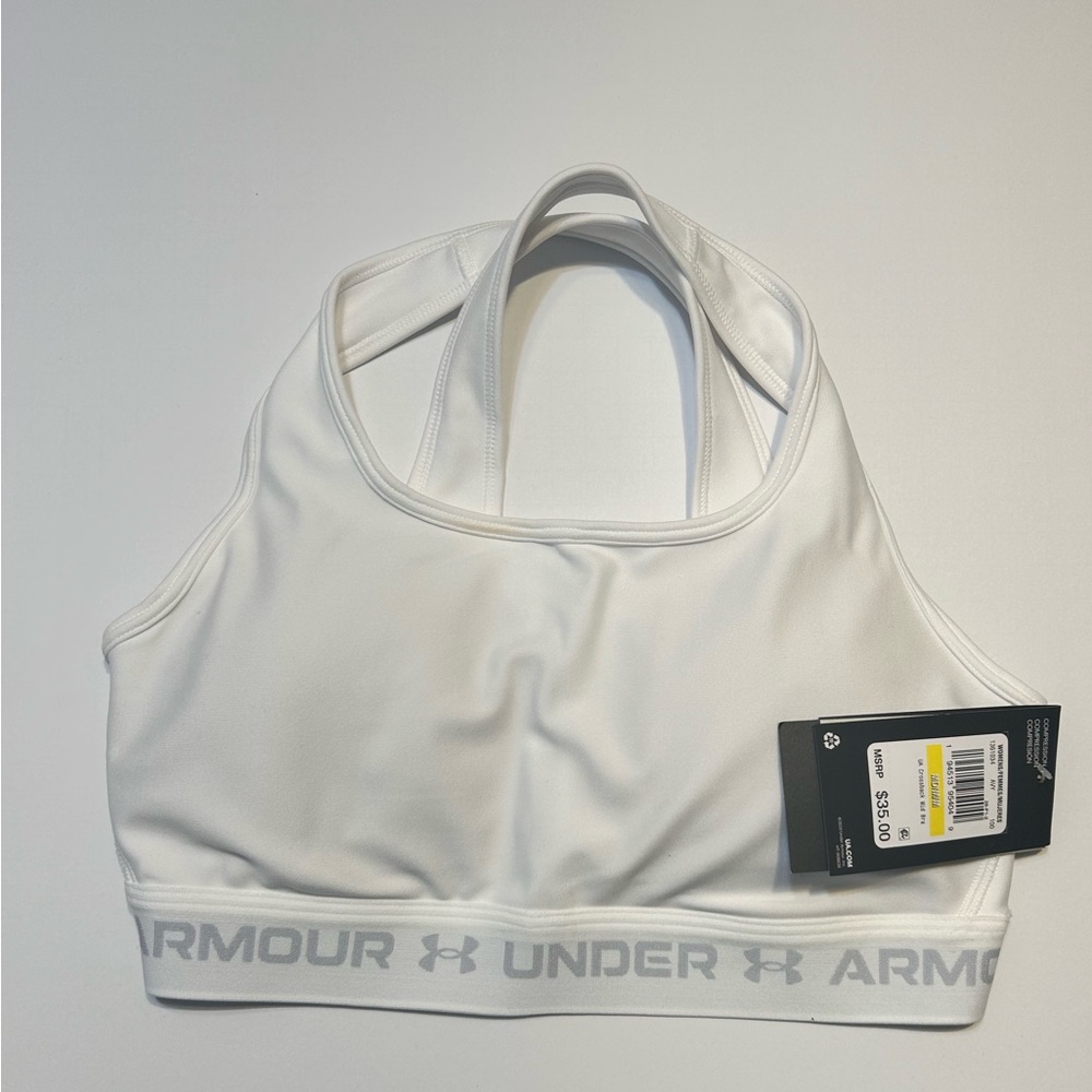 Women's Under Armour® Mid Crossback Sports Bra - Medium